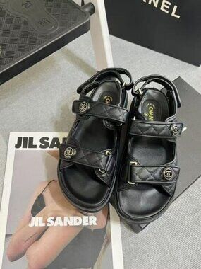 NWT CHANEL Gate Dad Sandals